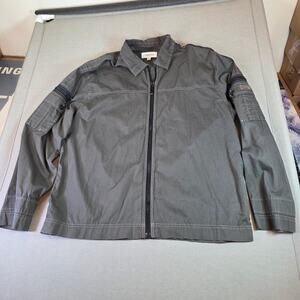 Calvin Klein Full Zip Cotton Jacket Men’s XL Green Lightweight Casual Outerwear